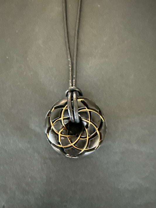 Aetherion Halo Pendant Shungite pendent
